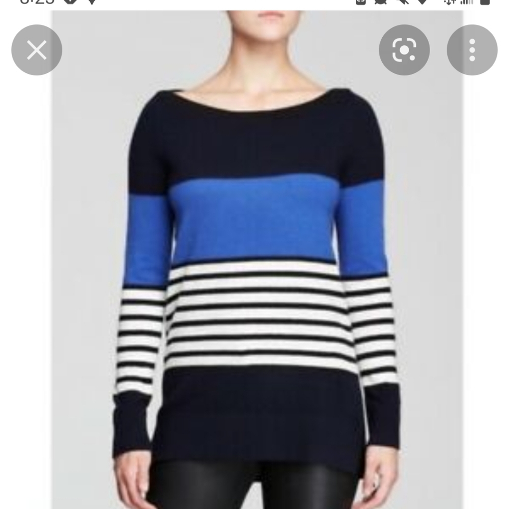 Kate Spade Color Block Striped Sweater
